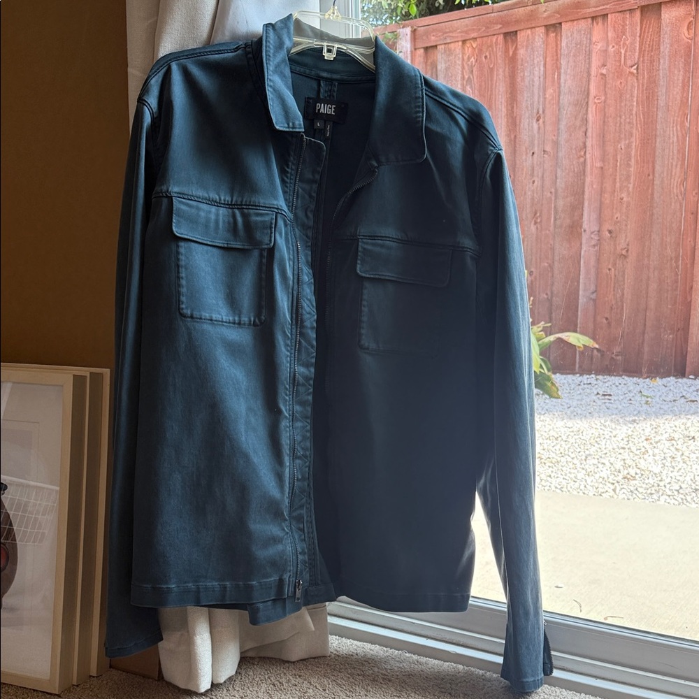 PAIGE Men's Dark Gray Shirt Jacket